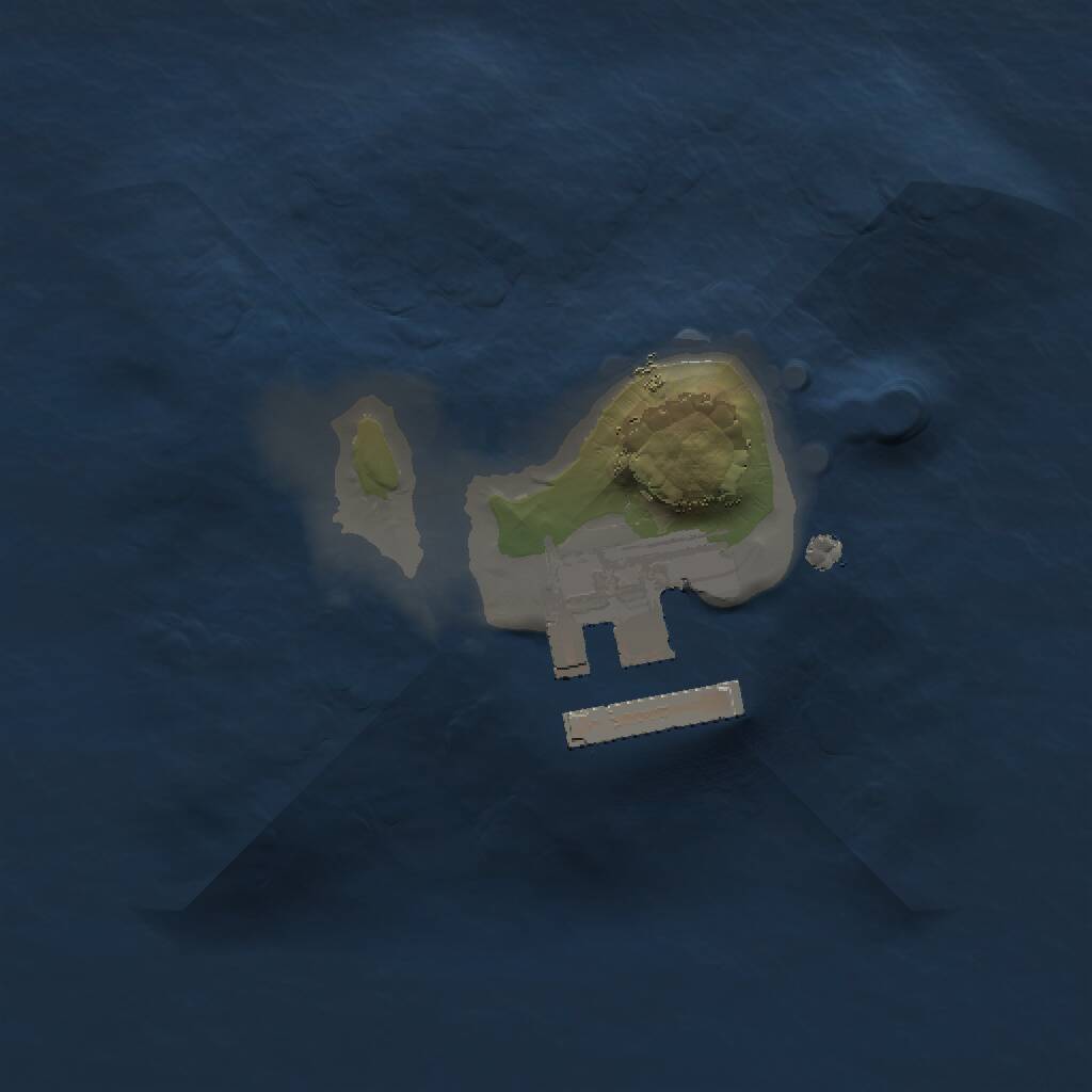 Rust Map: Procedural Map, Size: 1230, Seed: 1234, 2 Monuments