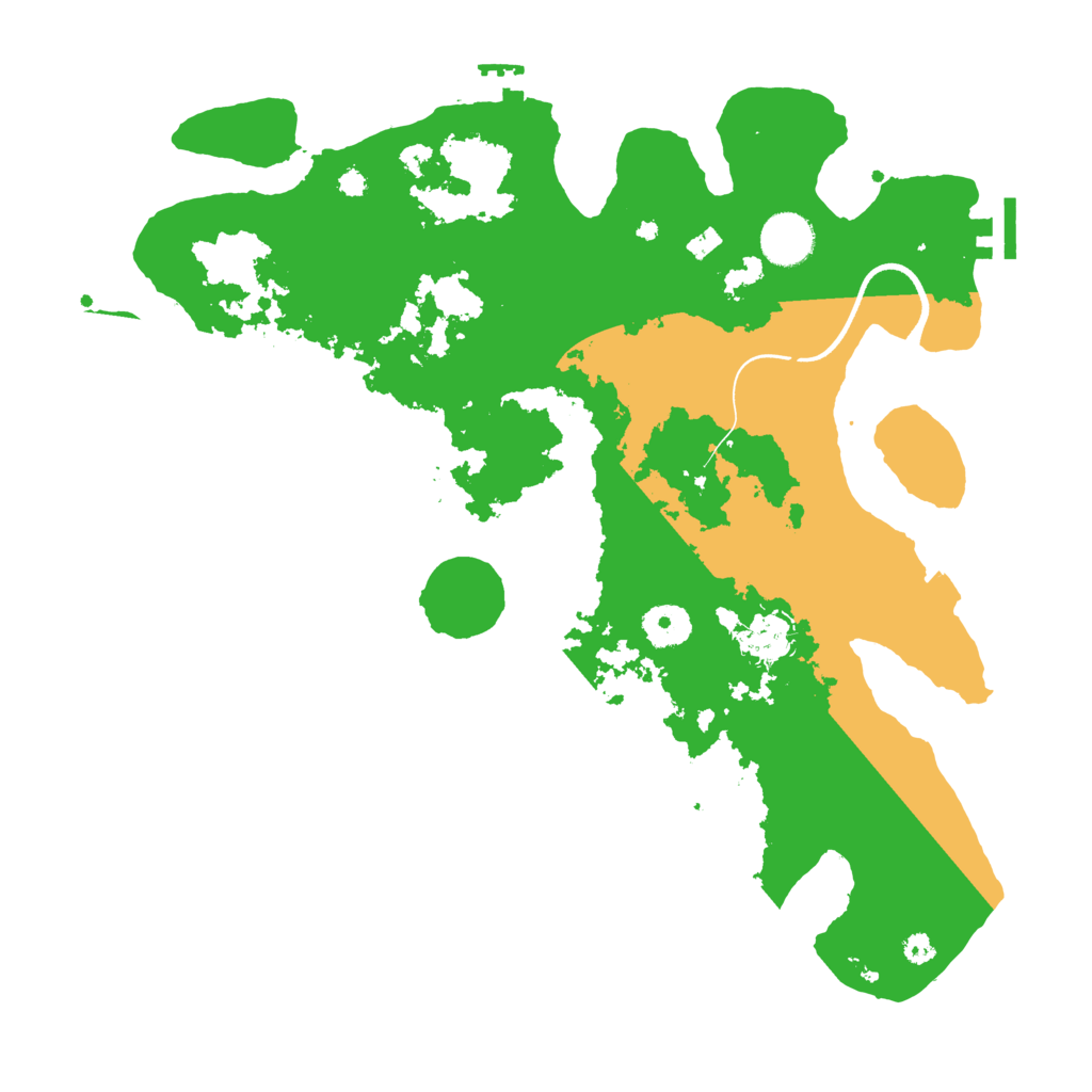 Biome Rust Map: Procedural Map, Size: 3600, Seed: 394550