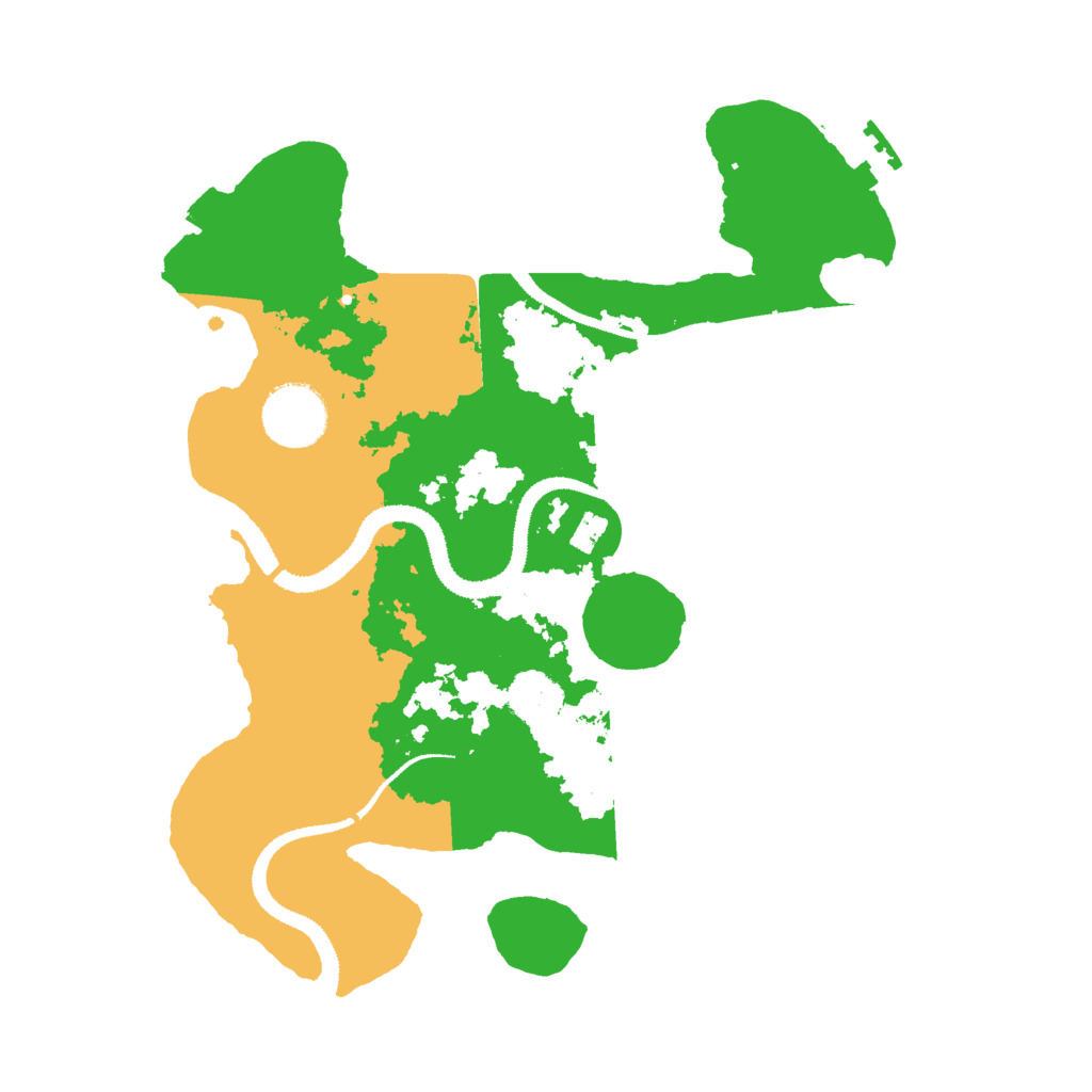 Biome Rust Map: Procedural Map, Size: 3000, Seed: 594389218