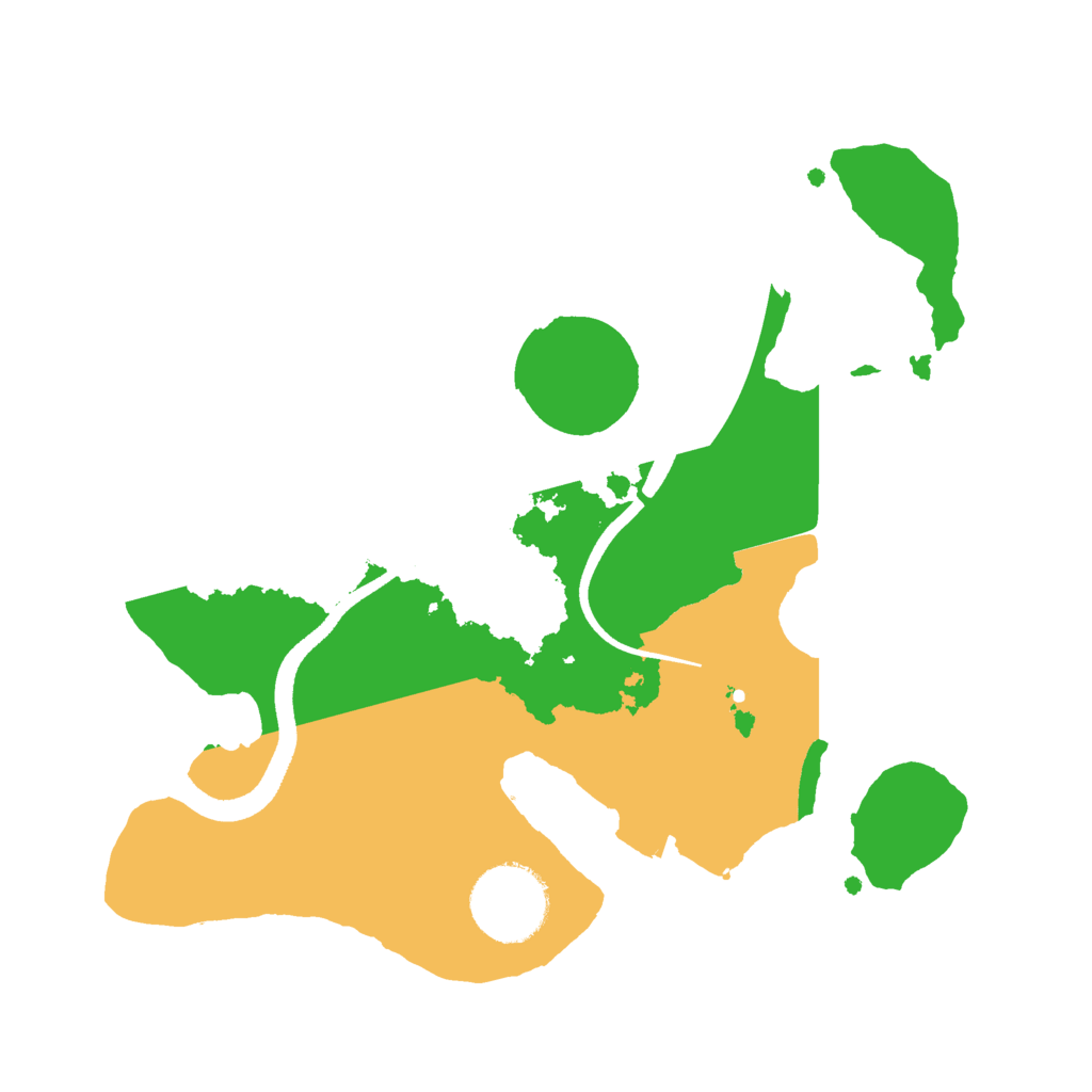 Biome Rust Map: Procedural Map, Size: 2500, Seed: 94859