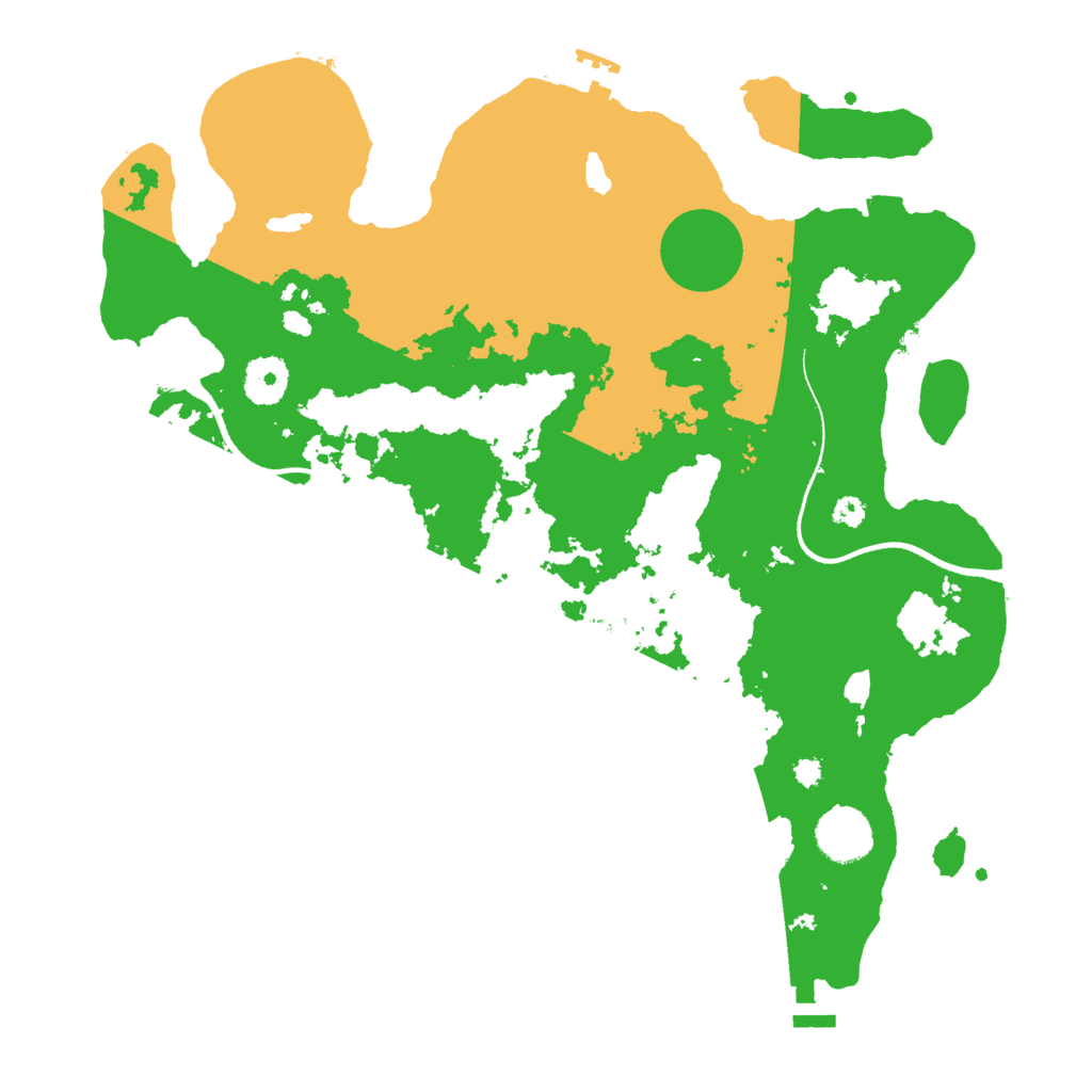 Biome Rust Map: Procedural Map, Size: 3500, Seed: 88549794