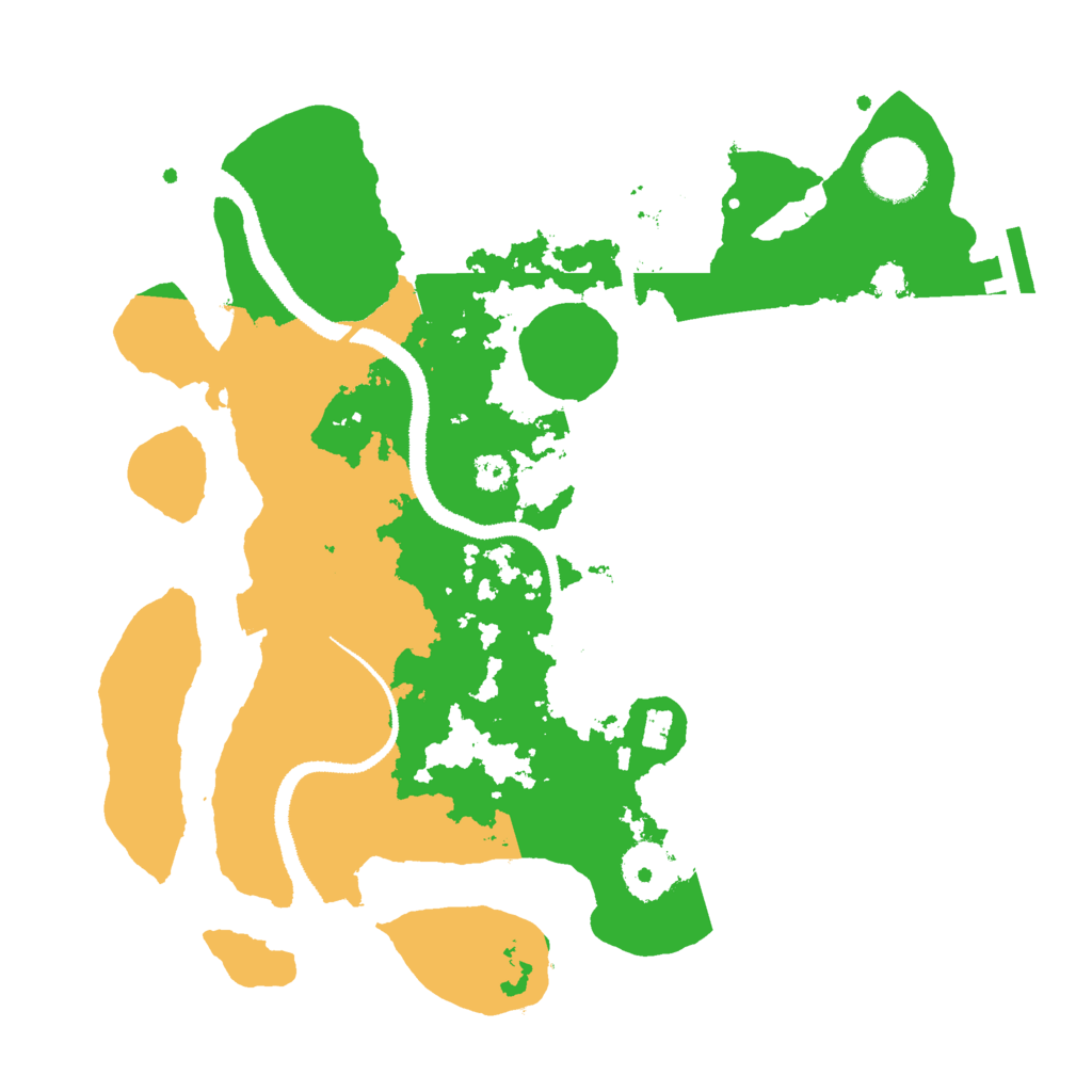Biome Rust Map: Procedural Map, Size: 3000, Seed: 194238667