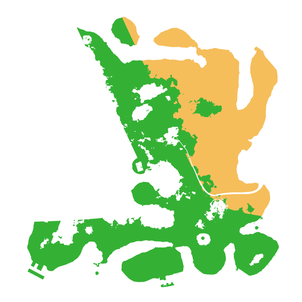 Biome Rust Map: Procedural Map, Size: 3500, Seed: 176206540