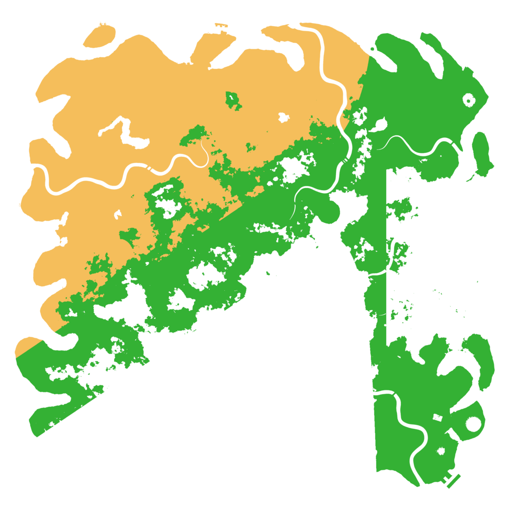 Biome Rust Map: Procedural Map, Size: 6000, Seed: 39649