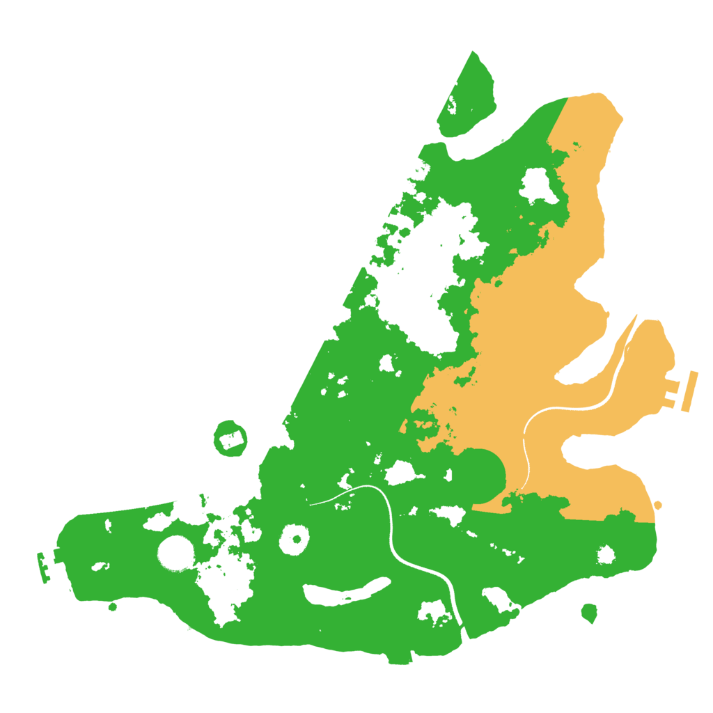 Biome Rust Map: Procedural Map, Size: 3500, Seed: 20524381