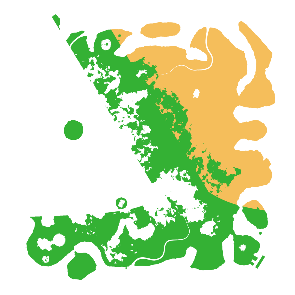 Biome Rust Map: Procedural Map, Size: 4200, Seed: 66555