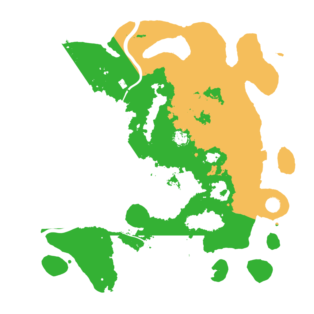 Biome Rust Map: Procedural Map, Size: 3700, Seed: 1269608002