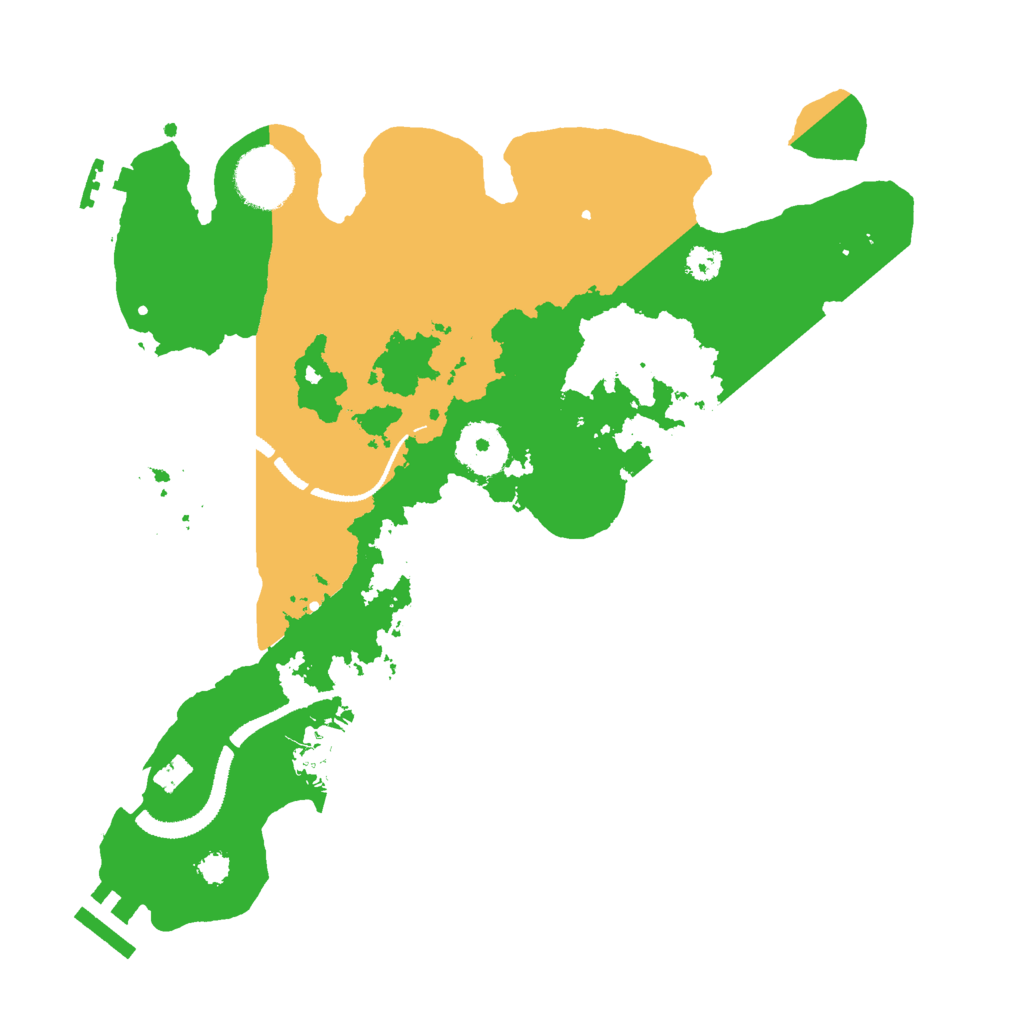 Biome Rust Map: Procedural Map, Size: 3000, Seed: 687589222