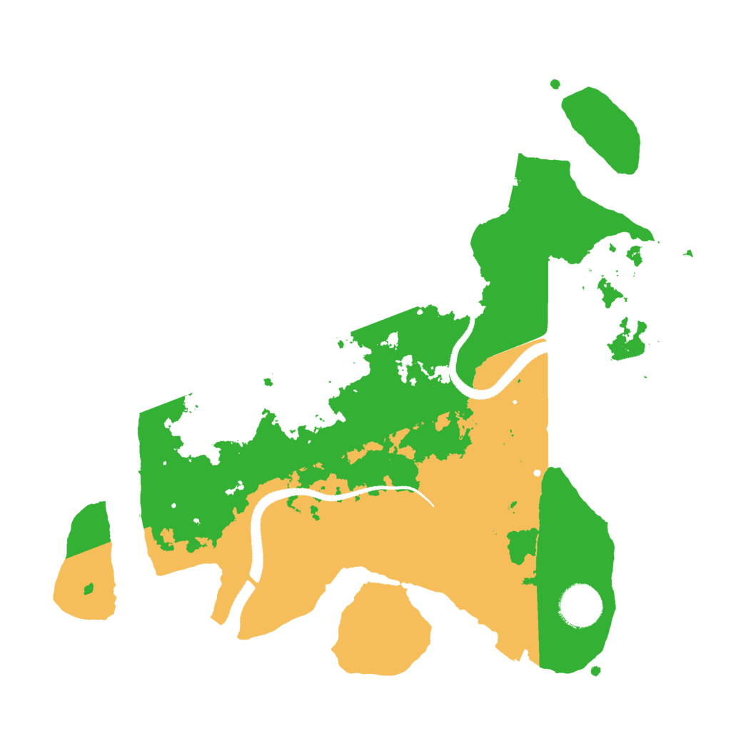 Biome Rust Map: Procedural Map, Size: 3000, Seed: 24997