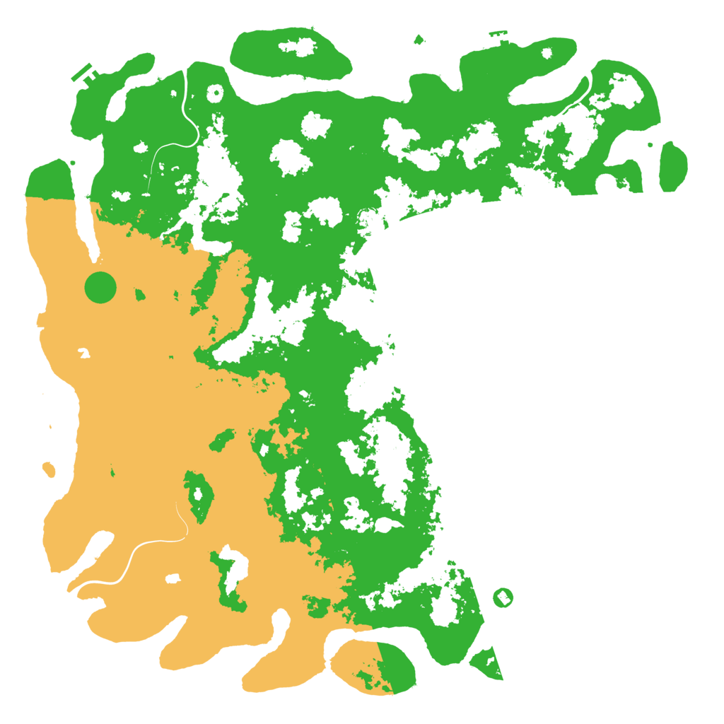Biome Rust Map: Procedural Map, Size: 6000, Seed: 44737347