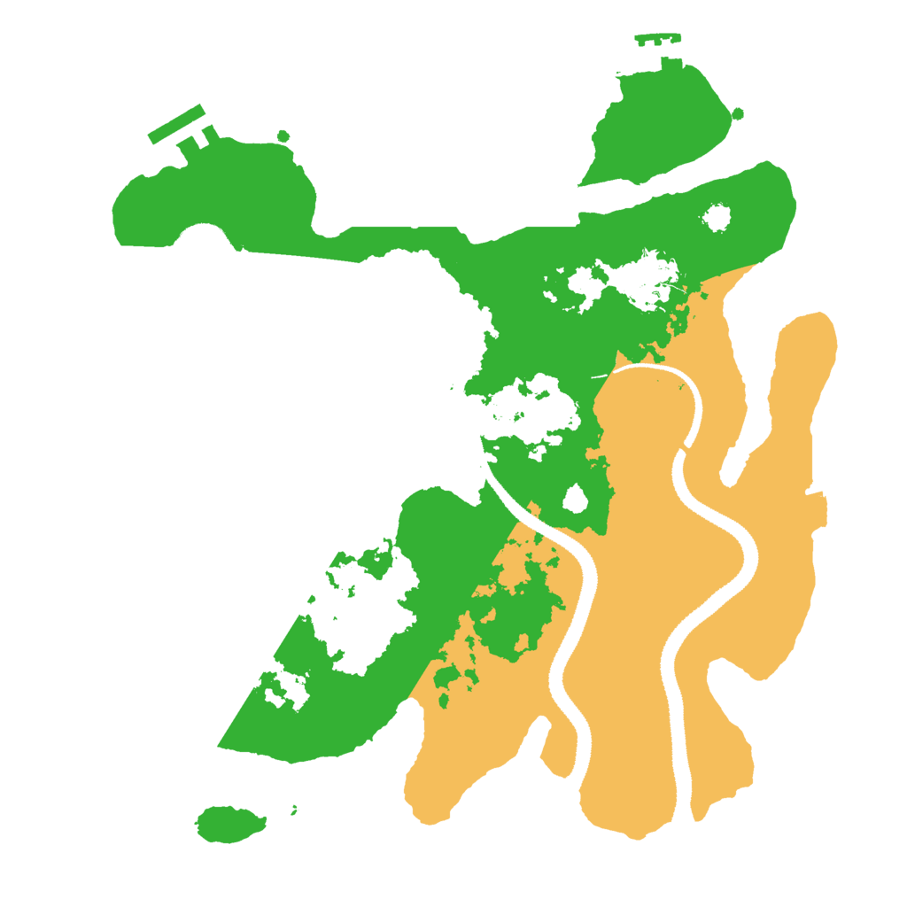 Biome Rust Map: Procedural Map, Size: 3000, Seed: 11283