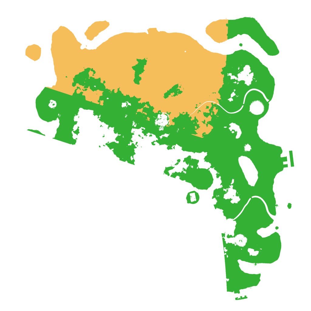 Biome Rust Map: Procedural Map, Size: 3900, Seed: 3636