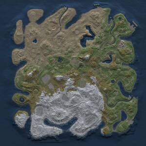 Thumbnail Rust Map: Procedural Map, Size: 4250, Seed: 1787430683, 17 Monuments
