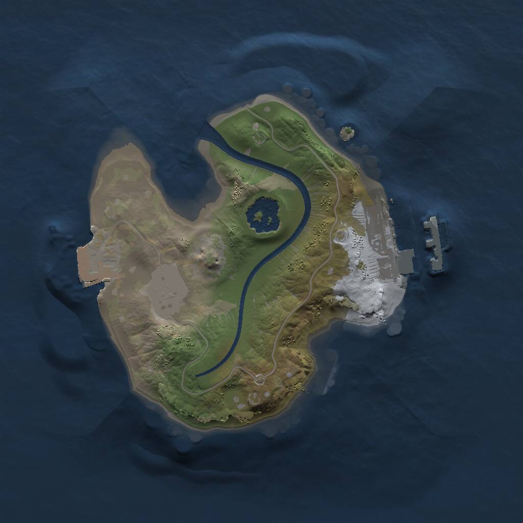 Rust Map: Procedural Map, Size: 1500, Seed: 568480779, 2 Monuments