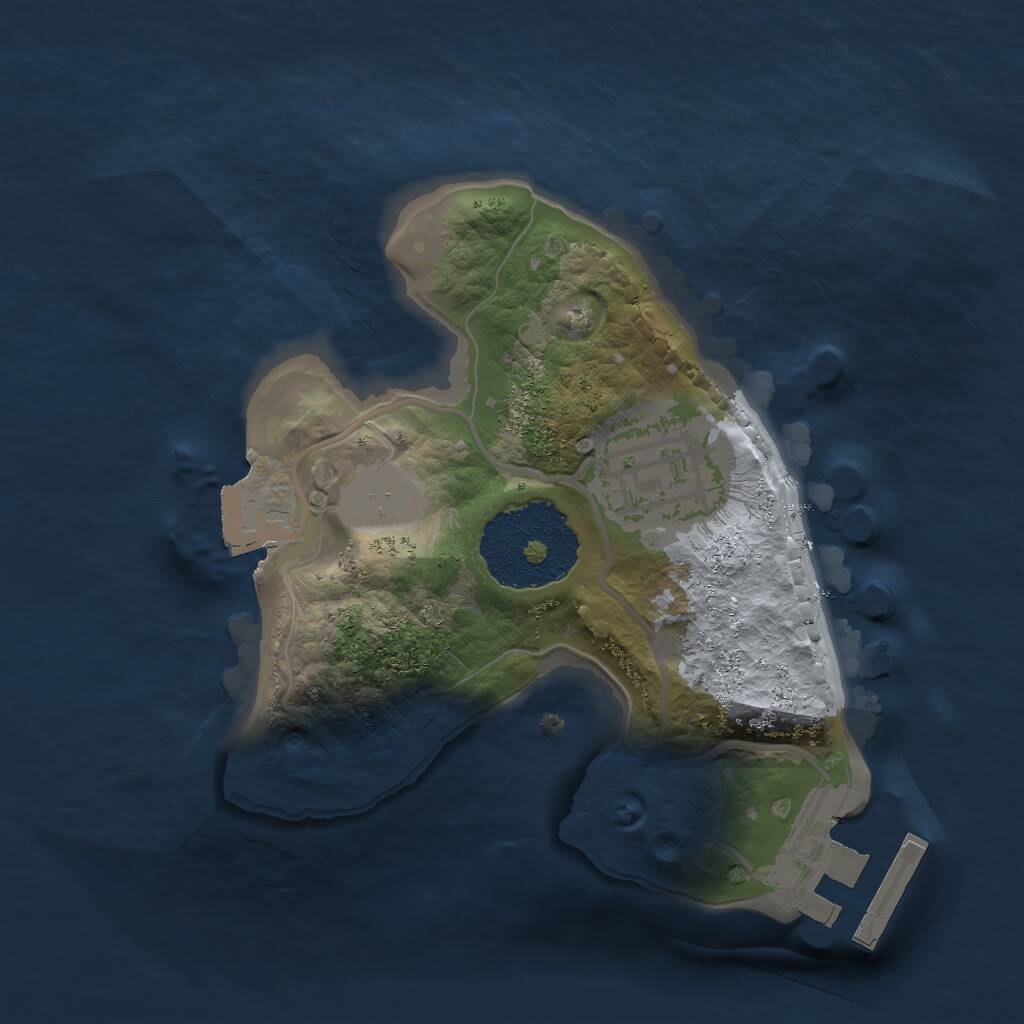 Rust Map: Procedural Map, Size: 1700, Seed: 1486228562, 3 Monuments