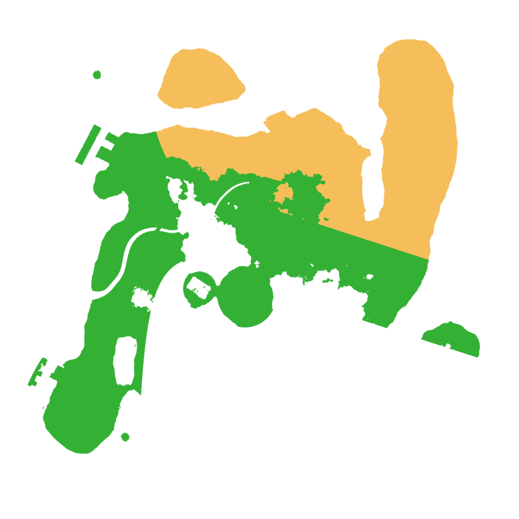 Biome Rust Map: Procedural Map, Size: 2500, Seed: 38567