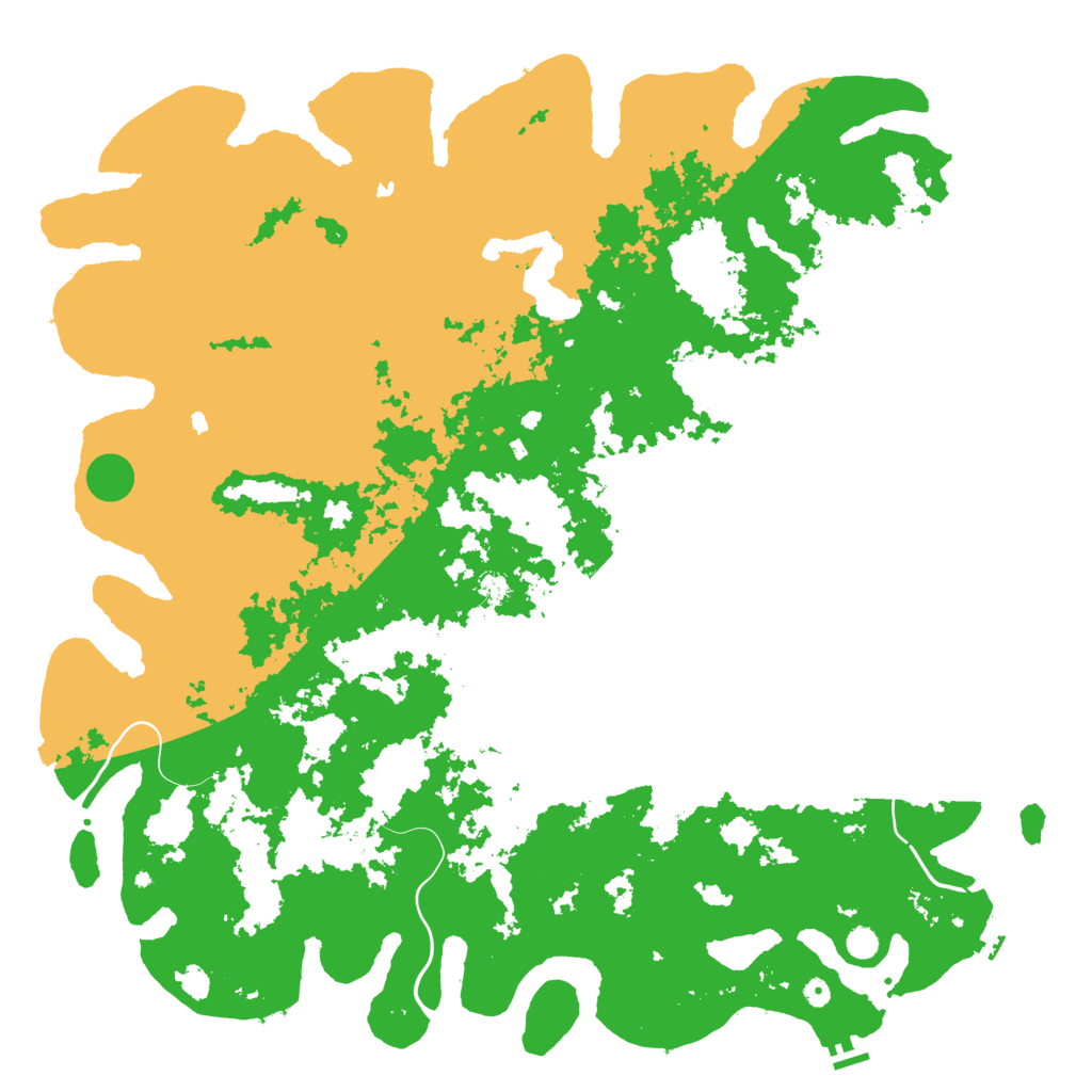 Biome Rust Map: Procedural Map, Size: 6000, Seed: 31522