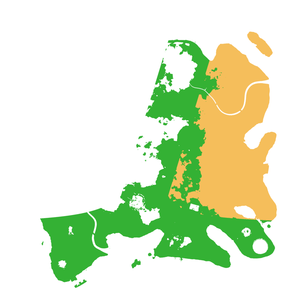 Biome Rust Map: Procedural Map, Size: 3500, Seed: 9345076