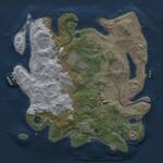 Thumbnail Rust Map: Procedural Map, Size: 3500, Seed: 865313974, 14 Monuments