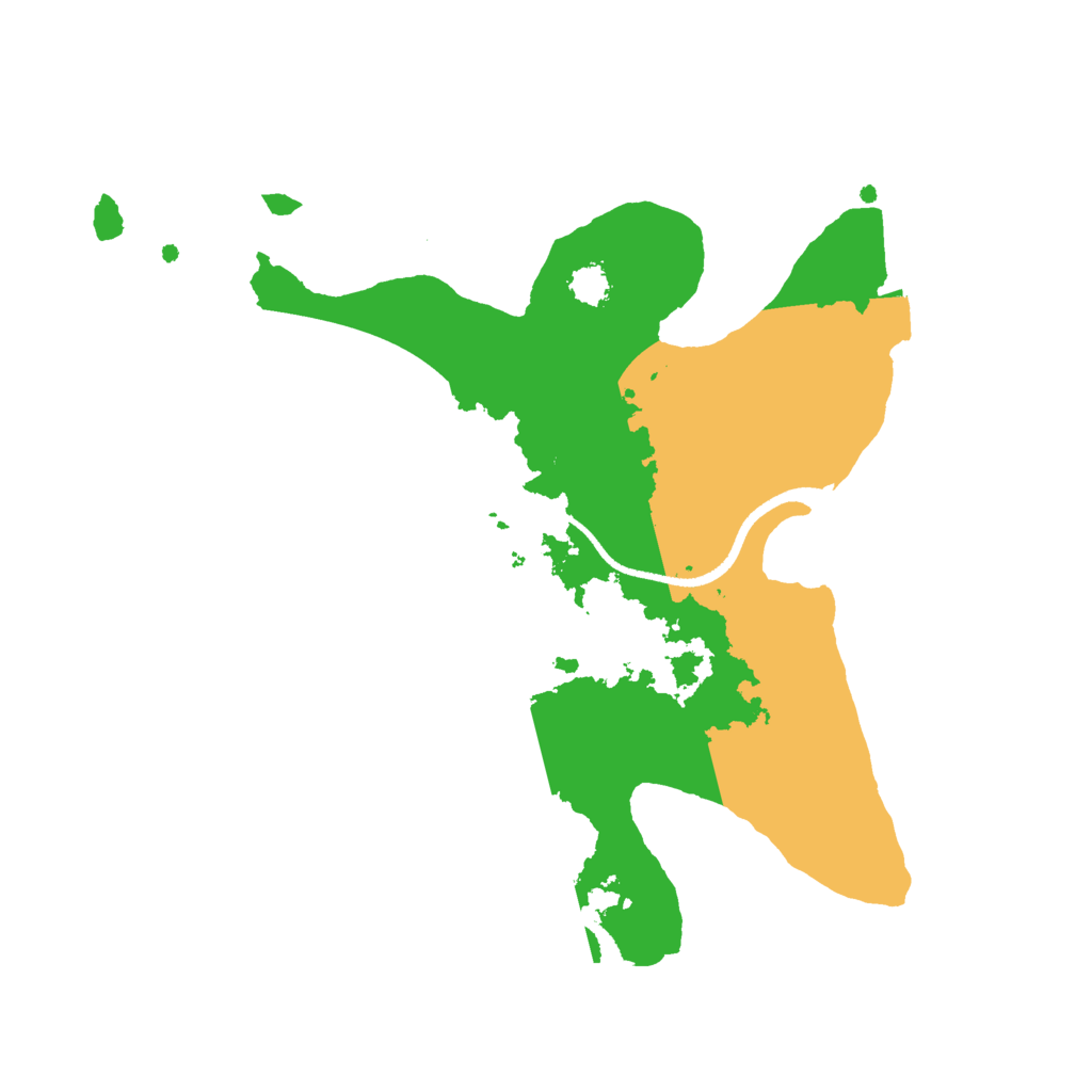 Biome Rust Map: Procedural Map, Size: 2500, Seed: 6700