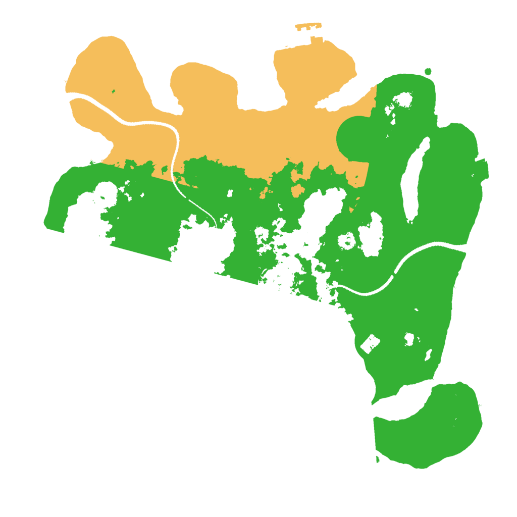 Biome Rust Map: Procedural Map, Size: 3000, Seed: 258520557