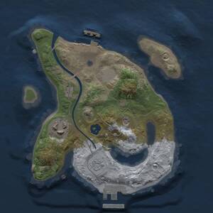 Thumbnail Rust Map: Procedural Map, Size: 2000, Seed: 200912856, 6 Monuments