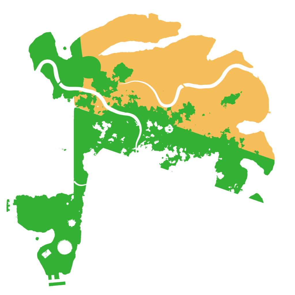 Biome Rust Map: Procedural Map, Size: 3600, Seed: 69287