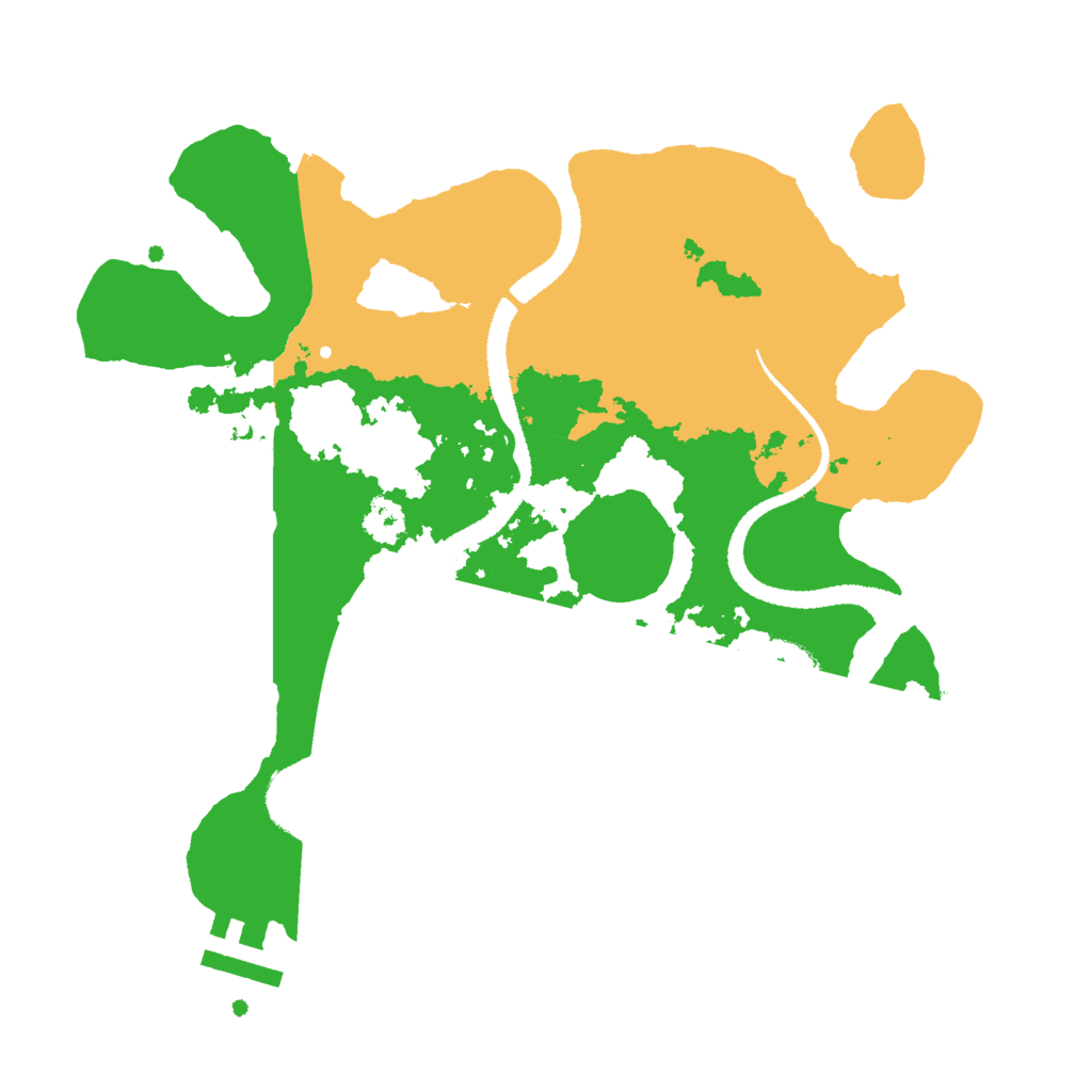 Biome Rust Map: Procedural Map, Size: 2700, Seed: 1285