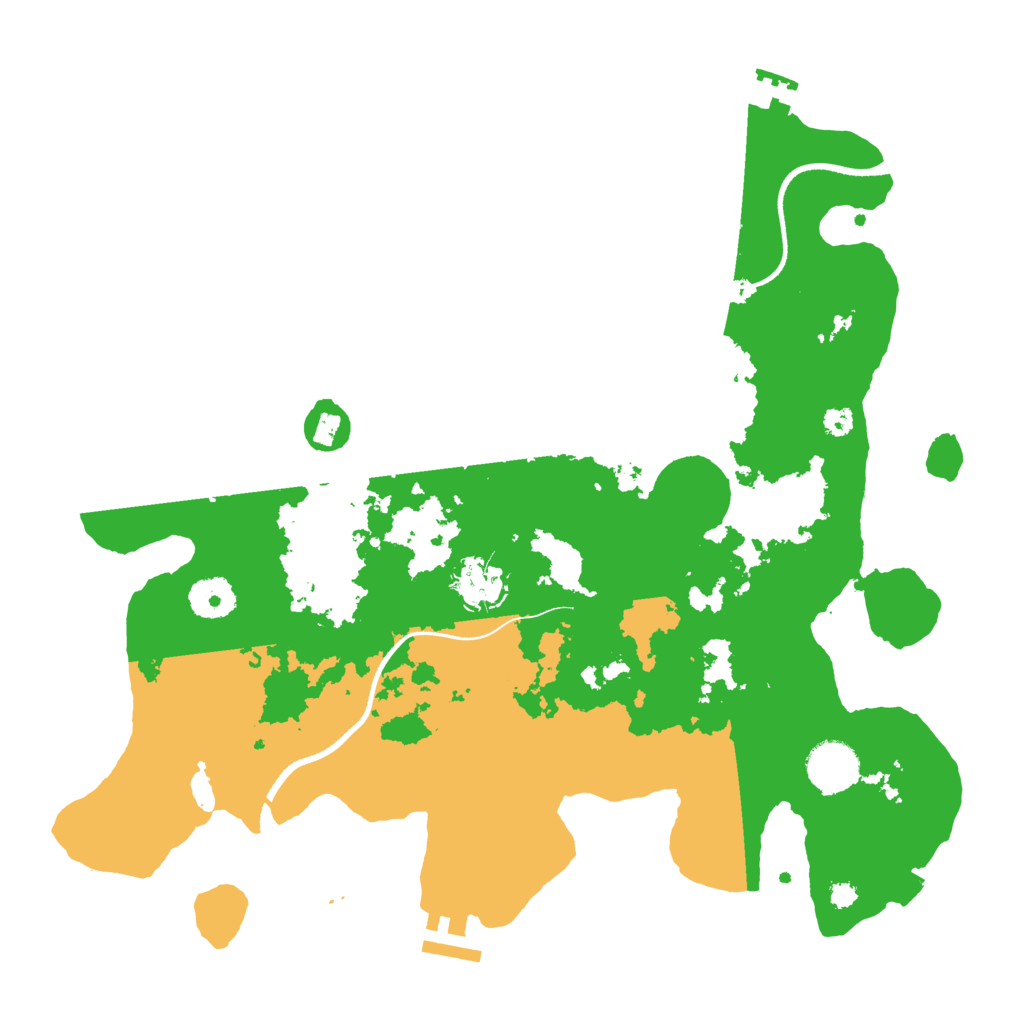 Biome Rust Map: Procedural Map, Size: 3500, Seed: 717839913