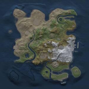 Thumbnail Rust Map: Procedural Map, Size: 3000, Seed: 6531849, 10 Monuments