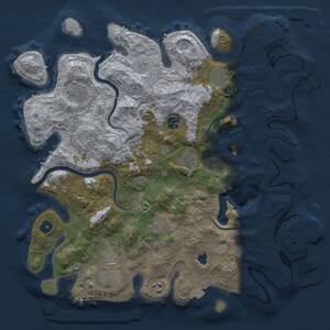 Thumbnail Rust Map: Procedural Map, Size: 4000, Seed: 572345168, 14 Monuments