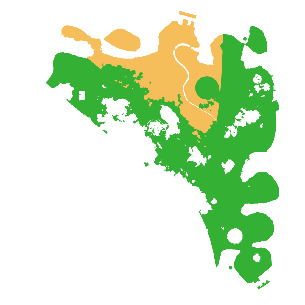 Biome Rust Map: Procedural Map, Size: 3500, Seed: 93211067