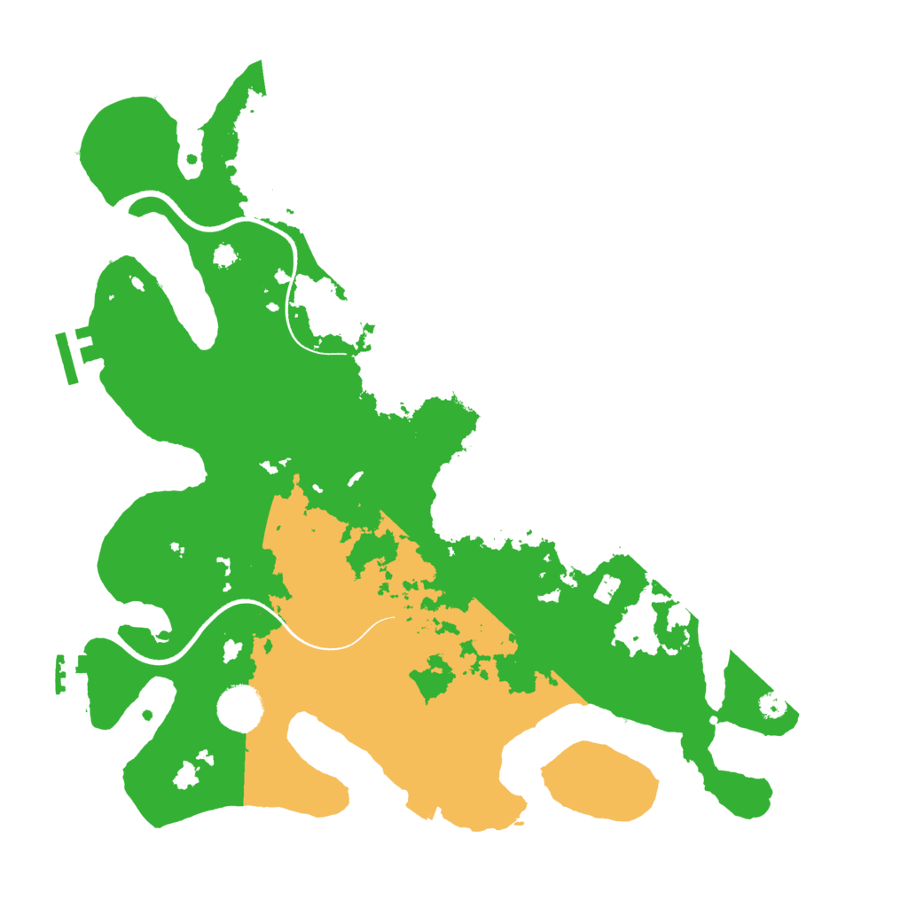 Biome Rust Map: Procedural Map, Size: 3500, Seed: 15888806