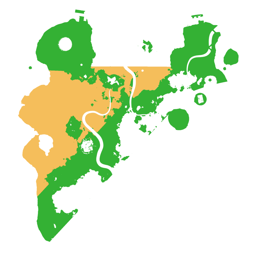 Biome Rust Map: Procedural Map, Size: 3500, Seed: 61278164