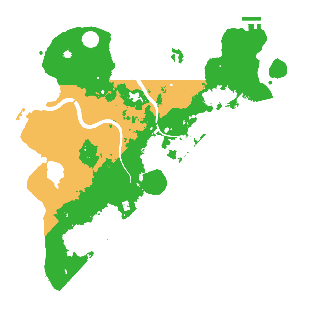 Biome Rust Map: Procedural Map, Size: 3500, Seed: 61278164