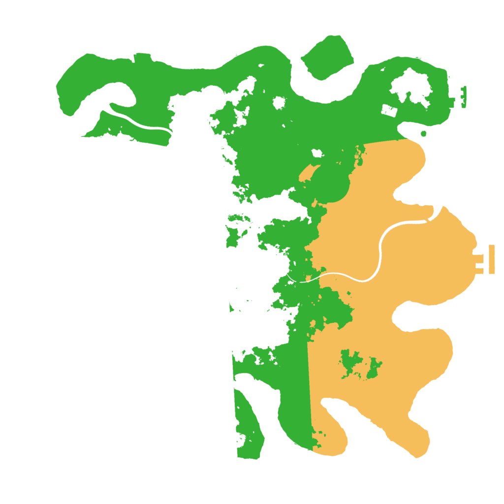 Biome Rust Map: Procedural Map, Size: 3500, Seed: 13320869