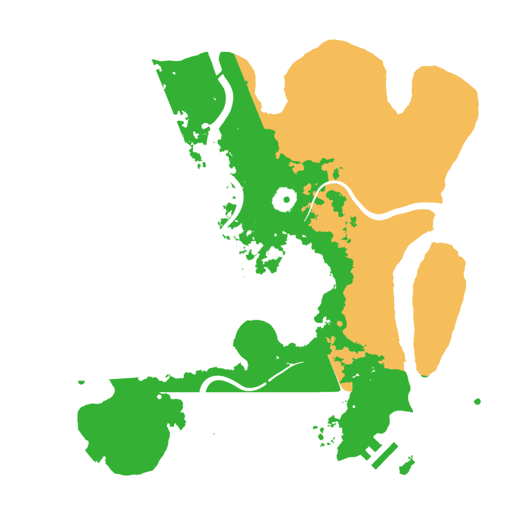 Biome Rust Map: Procedural Map, Size: 3250, Seed: 213309658