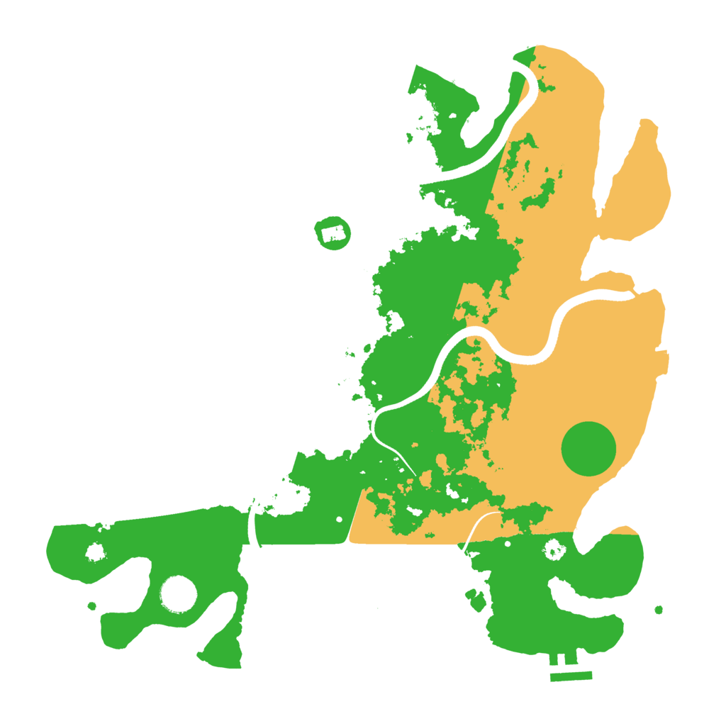 Biome Rust Map: Procedural Map, Size: 3500, Seed: 20032025