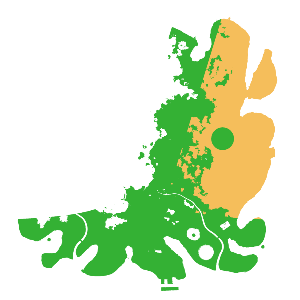 Biome Rust Map: Procedural Map, Size: 3500, Seed: 20032025