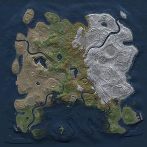 Thumbnail Rust Map: Procedural Map, Size: 4250, Seed: 799521392, 16 Monuments