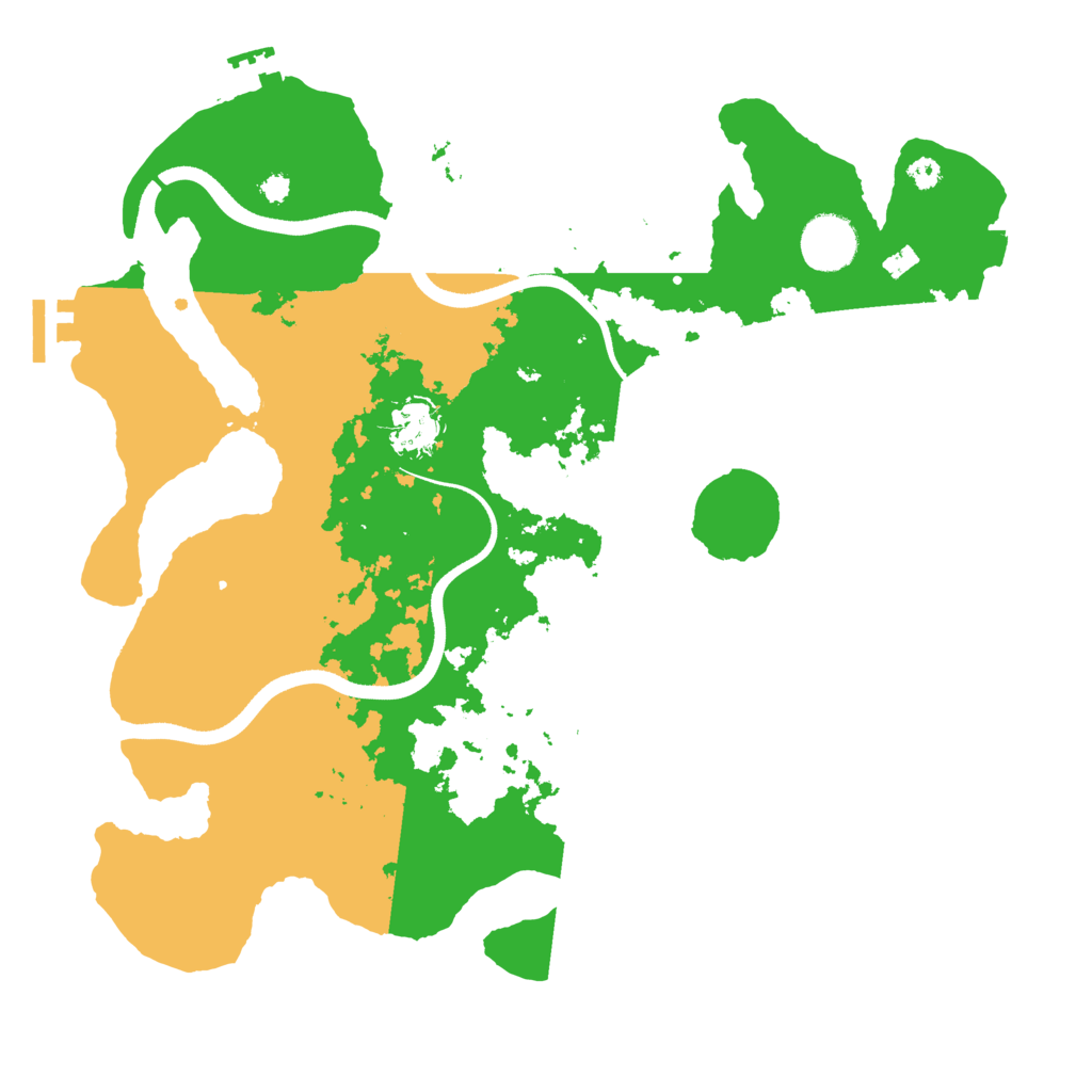 Biome Rust Map: Procedural Map, Size: 3500, Seed: 231351100