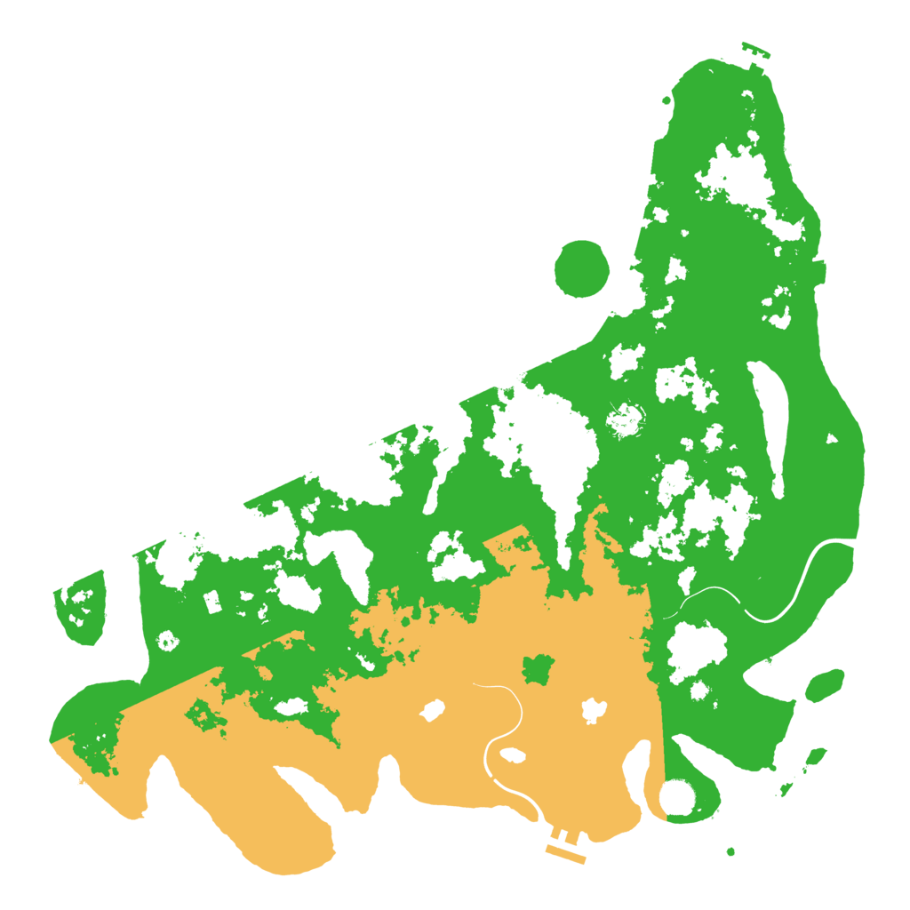 Biome Rust Map: Procedural Map, Size: 4500, Seed: 65743