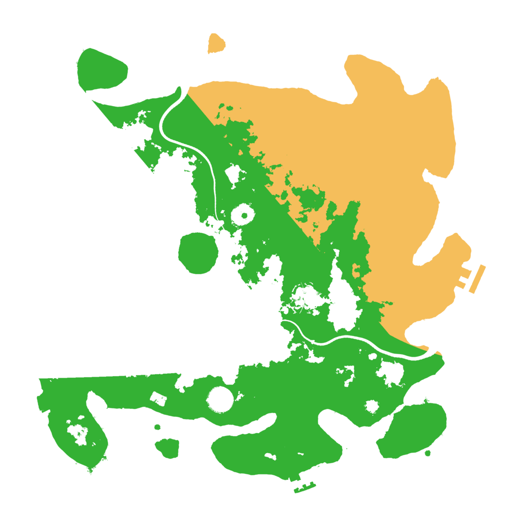 Biome Rust Map: Procedural Map, Size: 3500, Seed: 13977384