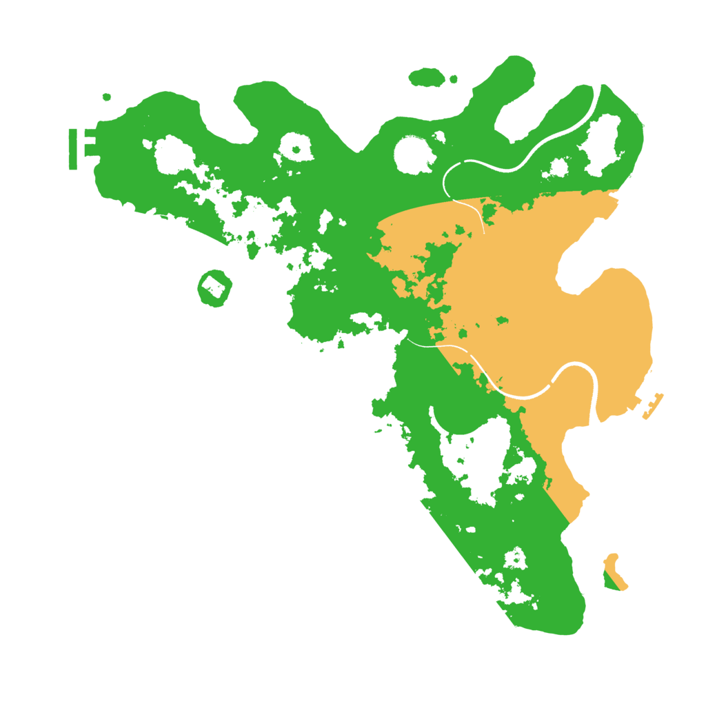 Biome Rust Map: Procedural Map, Size: 3500, Seed: 1724001069