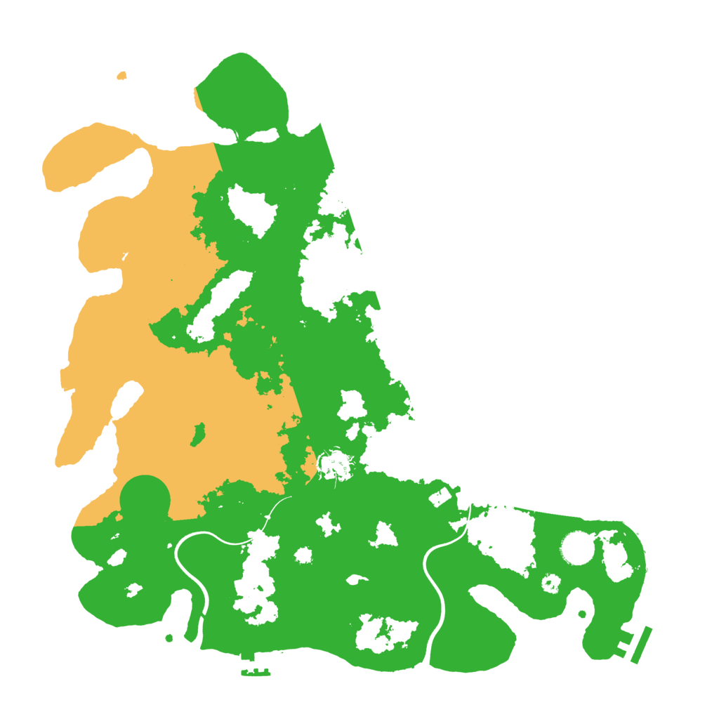 Biome Rust Map: Procedural Map, Size: 3750, Seed: 130453