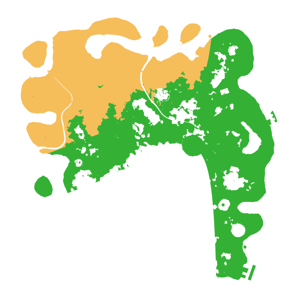 Biome Rust Map: Procedural Map, Size: 3800, Seed: 209269605
