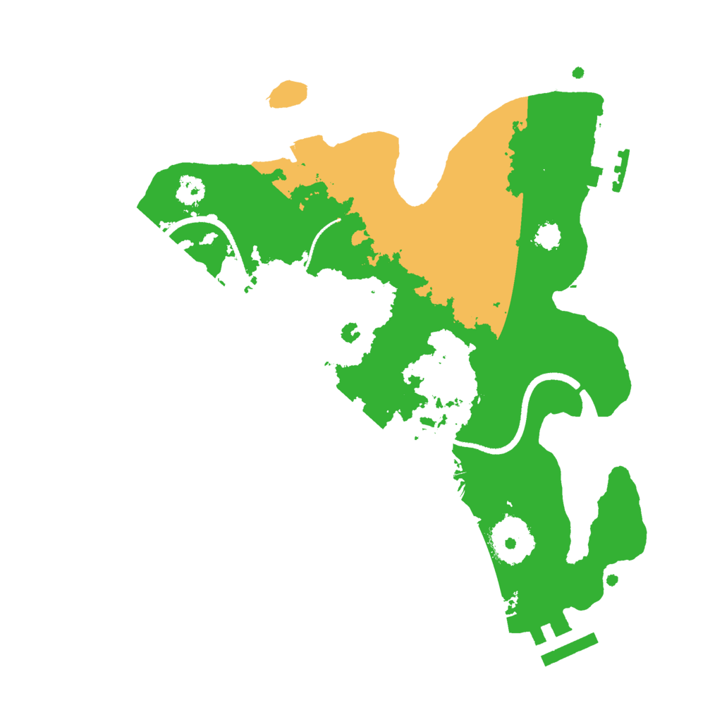 Biome Rust Map: Procedural Map, Size: 2500, Seed: 118935142