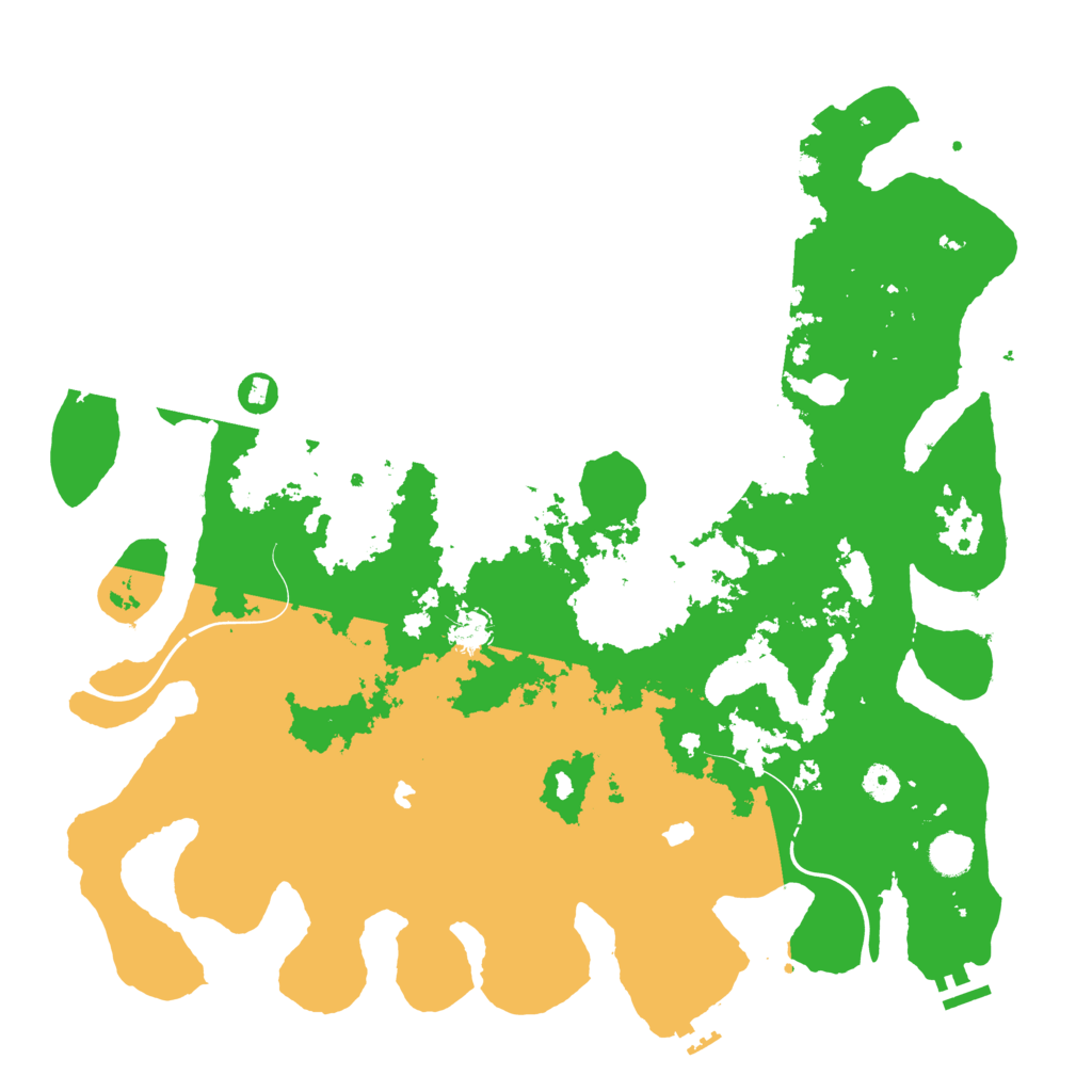 Biome Rust Map: Procedural Map, Size: 4500, Seed: 880359766