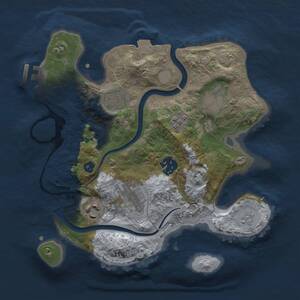 Thumbnail Rust Map: Procedural Map, Size: 2700, Seed: 853559900, 11 Monuments