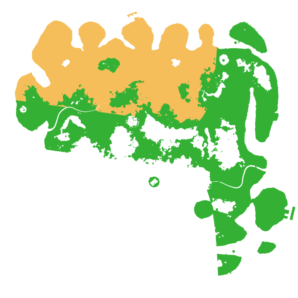 Biome Rust Map: Procedural Map, Size: 4500, Seed: 49468